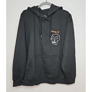 Strange Daze Black Ouija Board Graphic Pullover Hoodie Size Large NWOT